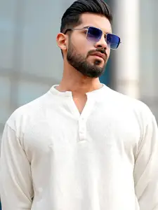 Maniac Men Henley Neck Cotton Pullover