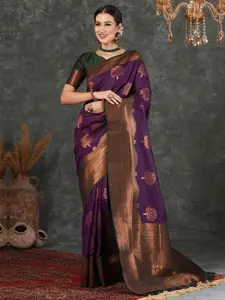 Satrani Woven Design Zari Banarasi Saree