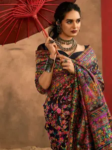 Mitera Woven Design Zari Silk Cotton Saree