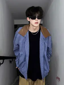 StyleCast Men Relaxed Oversized Checked Tailored Jacket