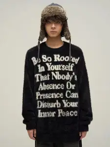 StyleCast Men Typography Printed Pullover