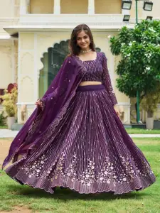 KALINI Embroidered Sequinned Ready to Wear Lehenga & Blouse With Dupatta