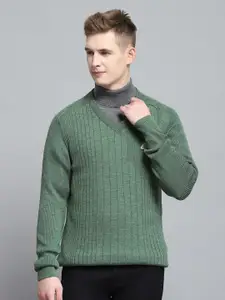 Monte Carlo Men Striped Woollen Pullover