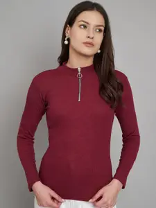 Trend Level Women High Neck Cotton Top