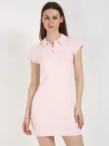 Tommy Hilfiger Women Shirt Collar Bodycon Dress