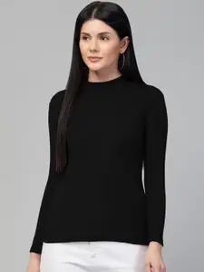 Trend Level Women Ribbed Fitted Top