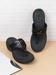 Inc 5 Women Round Toe T-Strap Flats