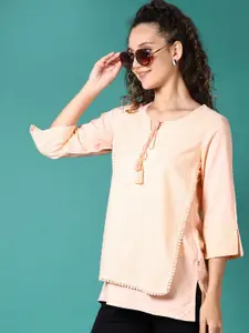 V-Mart Ethnic Motifs Printed Chikankari Chikankari Kurti