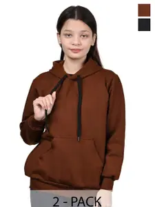 BAESD Girls Pack Of 2 Hooded Sweatshirt