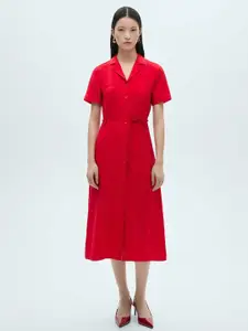 MANGO Midi Blazer Dress with Bow Detail