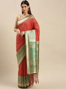 flaher Woven Design Zar Banarasi Saree