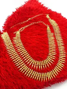 Anujeet Fashion Hub Set Of 2 Gold-Plated Necklace