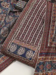 Meena Bazaar Printed Unstitched Dress Material