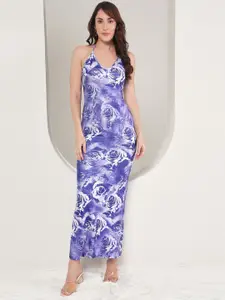 TANDUL Women Floral Printed Shoulder Straps Sheath Dress