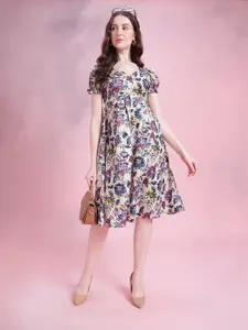 DressBerry Floral Fit& Flare Dress