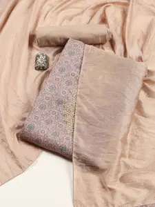 Meena Bazaar Printed Unstitched Dress Material