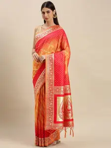 flaher Woven Design Banarasi Saree