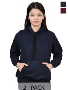 BAESD Girls Pack of 2 Hooded Sweatshirt