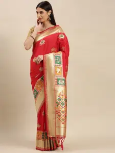 flaher Ethnic Motifs Designer Banarasi Saree