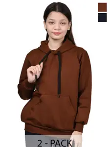 BAESD Girls Pack of 2 Long Sleeves Hooded Pullover Sweatshirt