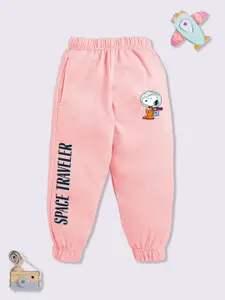 YK X Minute Mirth Boys Graphic Printed Joggers