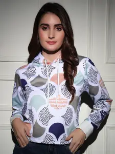 BAESD Women Printed Long Sleeves Hooded Pullover Sweatshirt