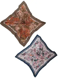 Leeza Store Pack Of 2 Women Printed Scarf