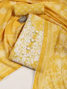 Meena Bazaar Printed Art Silk Unstitched Dress Material