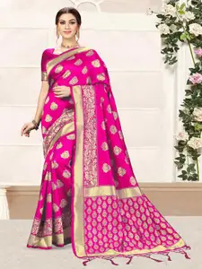 Trendmalls Floral Banarasi Saree