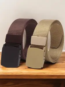 Provogue Men Pack Of 2 Textured Belt