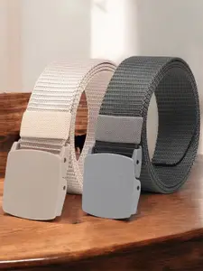 Provogue Men Set of 2 D-Ring Wide Belt