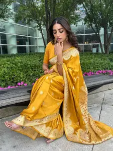 KALINI Woven Design Zari Banarasi Saree
