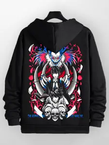 ZEN1 FASHION Anime Printed Hooded Pullover Sweatshirt