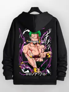ZEN1 FASHION Anime Printed Hooded Pullover Sweatshirt