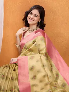 Mitera Woven Design Pure Silk Banarasi Saree