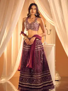 Alaya Advani Floral Printed Ready to Wear Lehenga & Blouse With Dupatta