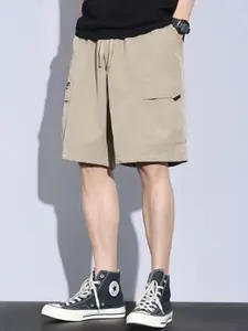 StyleCast Men Typography Printed Mid-Rise Regular Fit Shorts