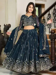 KALINI Embroidered Sequinned Ready to Wear Lehenga & Blouse With Dupatta