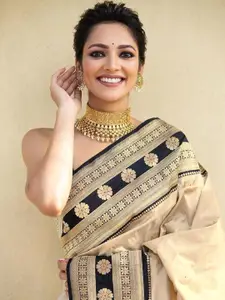 KALINI Ethnic Motifs Zari Banarasi Saree