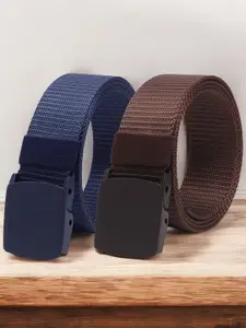 Provogue Men Pack Of 2 Textured Belt