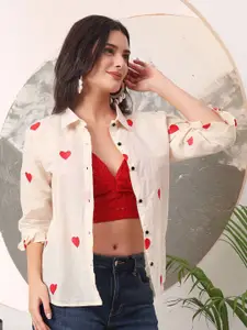 Mitera Women Standard Floral Opaque Formal Shirt