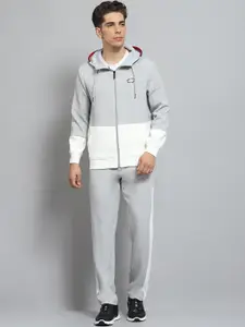 Monte Carlo Men Self Design Hooded Neck Tracksuits