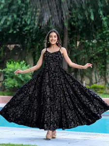 MERAAKI FASHION Women Printed Fit & Flare Dress