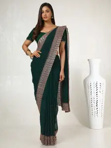 Soch Embellished Beads and Stones Poly Georgette Saree