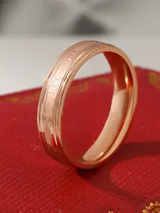 StyleCast Gold-Toned Elegant Adjustable Band Ring