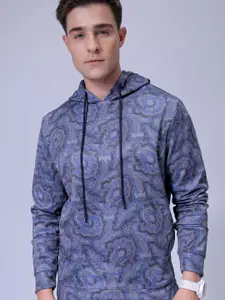 The Indian Garage Co Men Printed Hooded Sweatshirt