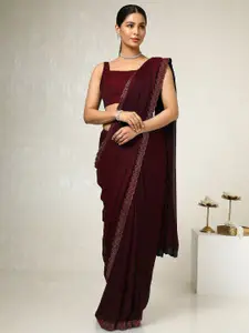 Soch Embellished Beads and Stones Pure Chiffon Saree