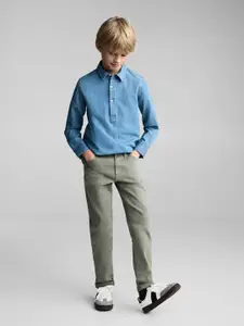 Mango Kids Boys Twill Straight Fit Chinos