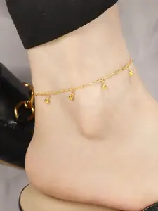 StyleCast Gold-Toned Elegant Tasselled Anklet