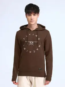 Flying Machine Men Cotton Hooded Sweatshirt